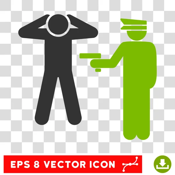 Detener Eps Vector Icono — Vector de stock