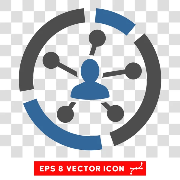 Diagrama de relaciones Eps Vector Icono — Vector de stock