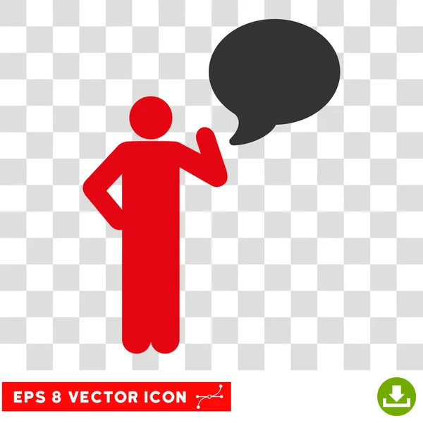 Person Idea Balloon Eps Vector Icon — Stock Vector
