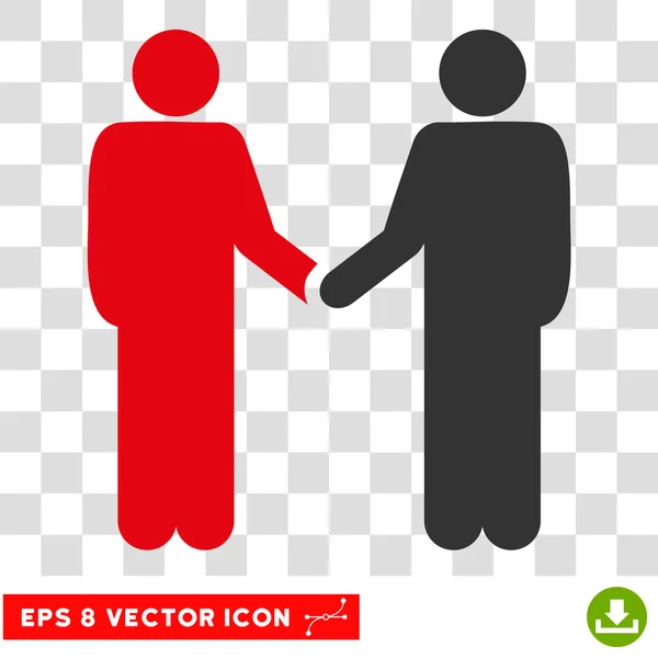 Personas apretón de manos Eps Vector icono — Vector de stock