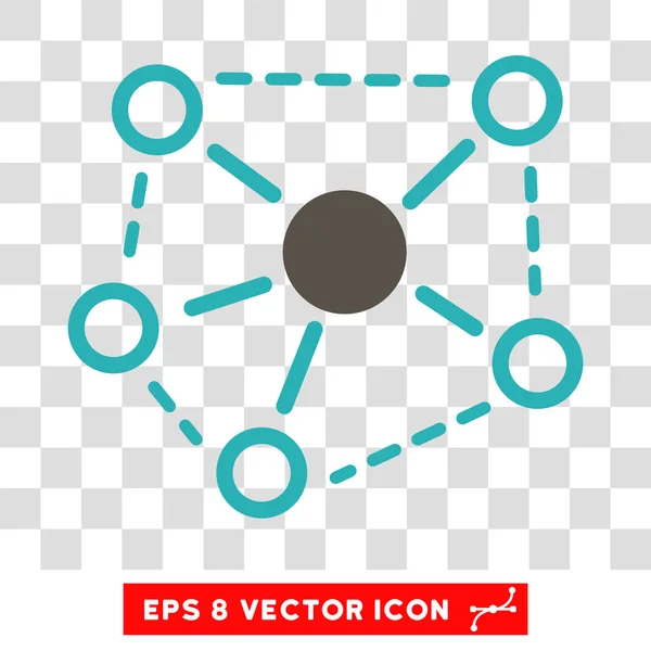 Molécule Liens Eps Icône vectorielle — Image vectorielle