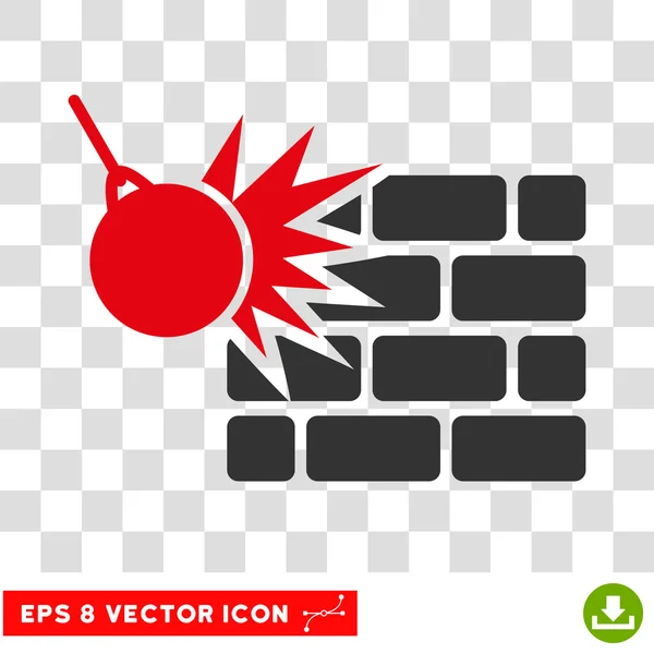 Destrucción Eps Vector Icono — Vector de stock