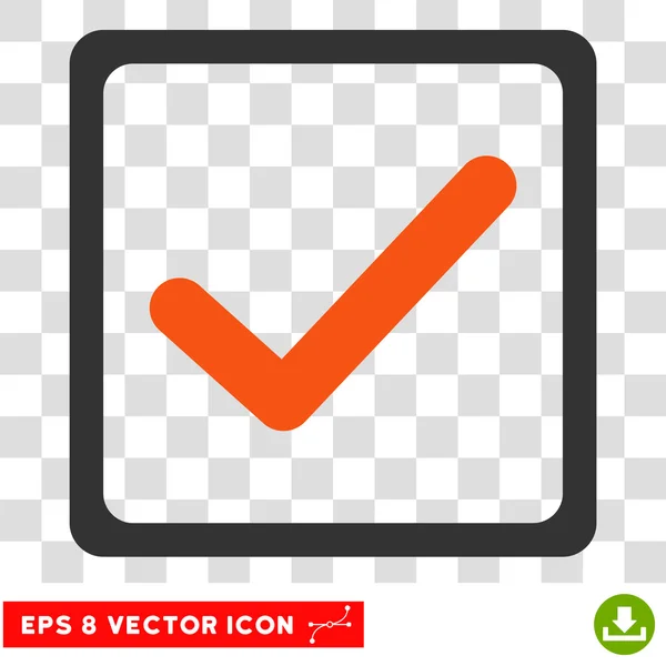 Casilla de verificación Eps Vector Icono — Vector de stock