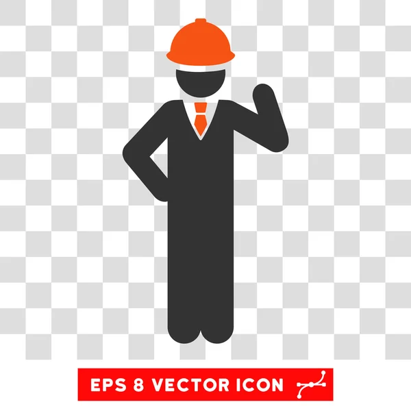 Engineer Eps Vector Icon — Stock Vector