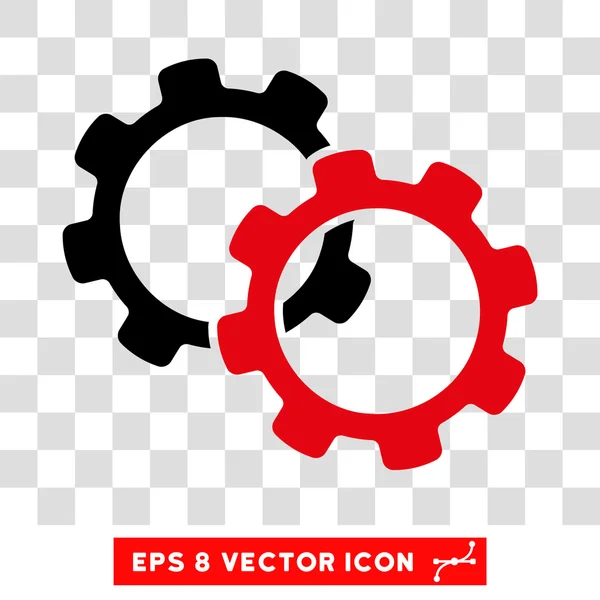 Engrenagens Eps Vector Ícone — Vetor de Stock