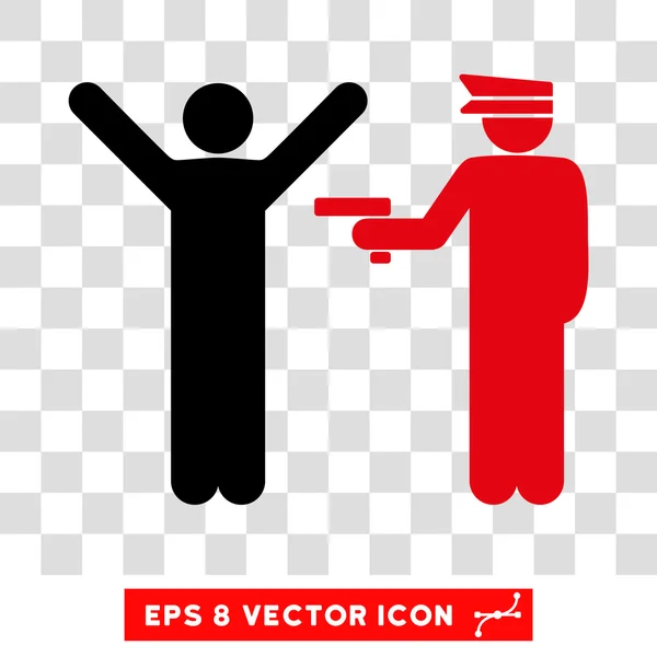 Rendőrség letartóztatja Eps Vector Icon — Stock Vector