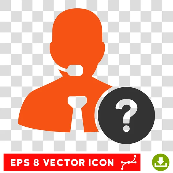 Suporte Online Eps Vector Icon — Vetor de Stock