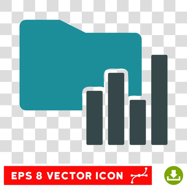 Charts folder eps vektorsymbol — Stockvektor