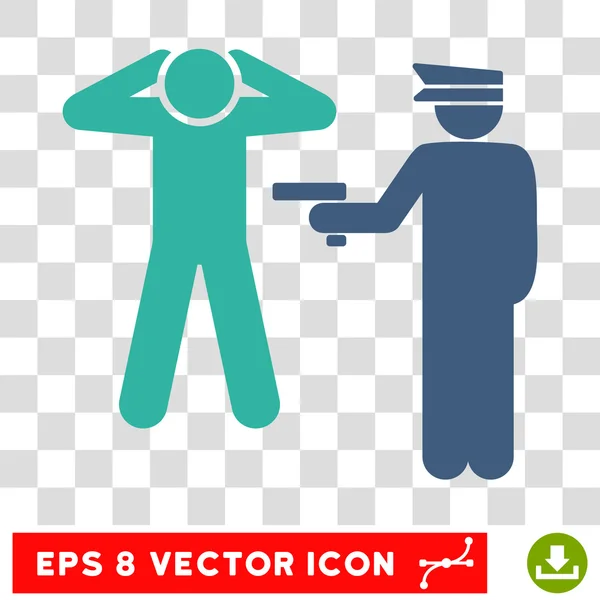 Verhaftung eps vector icon — Stockvektor