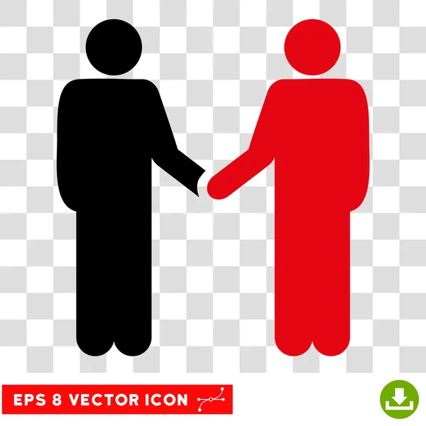 Personas apretón de manos Eps Vector icono — Vector de stock