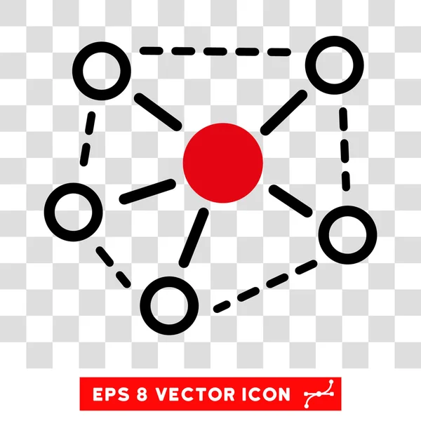 Enlaces moleculares Eps Vector Icon — Vector de stock