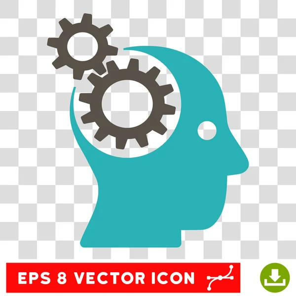 Engranajes inteligentes Eps Vector Icono — Vector de stock