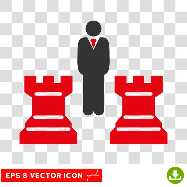 Sakk stratégia Eps Vector Icon — Stock Vector