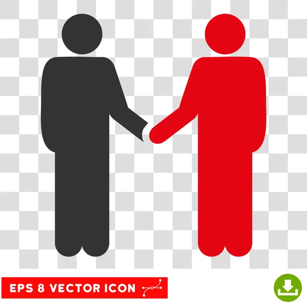 Personen Handschlag eps Vektor-Symbol — Stockvektor