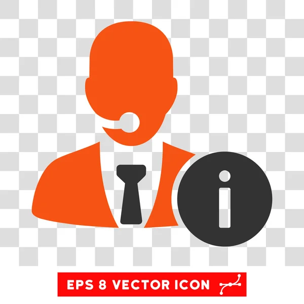 Help Desk Eps Vector Icon — Stock Vector