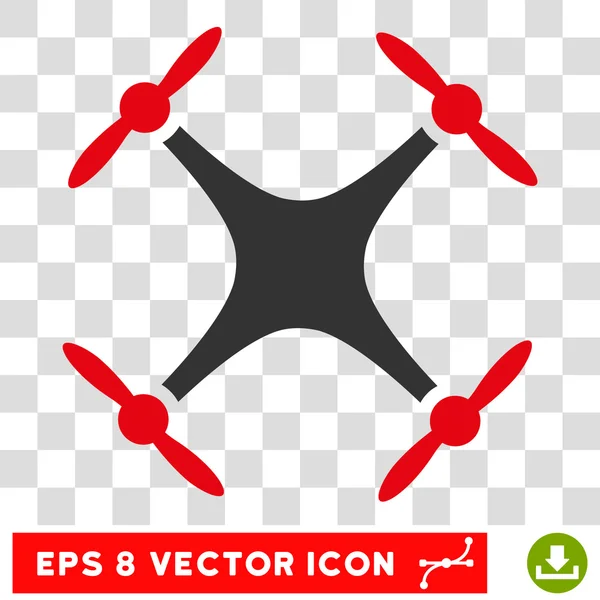 Quadrocopter eps Vektorsymbol — Stockvektor