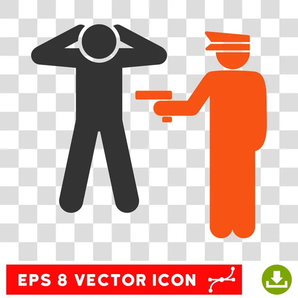 Detener Eps Vector Icono — Vector de stock