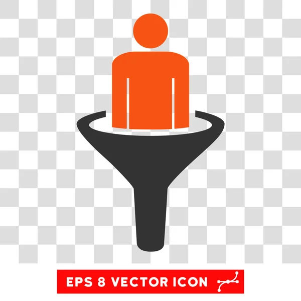 Verkaufstrichter eps Vektor-Symbol — Stockvektor