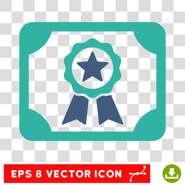 Сертификат Eps Vector Icon — стоковый вектор