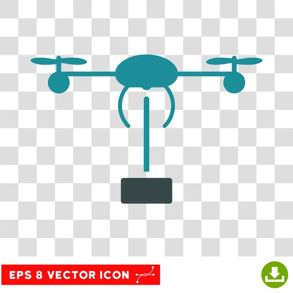 Hubschrauber-Sendung eps Vektor-Symbol — Stockvektor