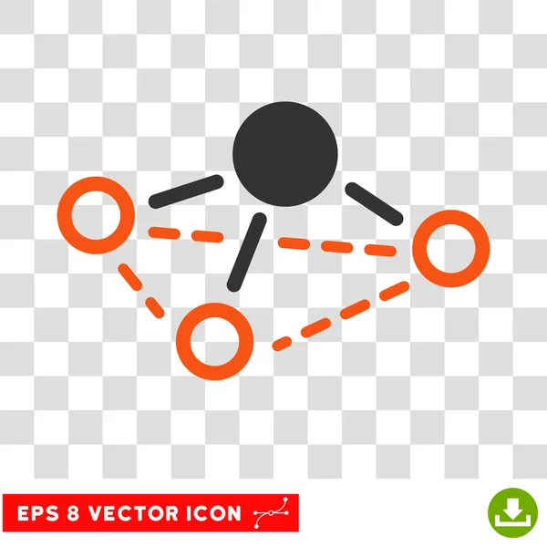 Ícone do vetor de Molecule Eps — Vetor de Stock