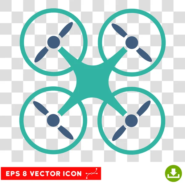 Nanocopter Eps Vector Ícone — Vetor de Stock