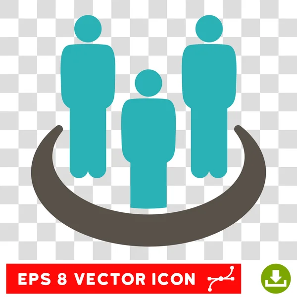 Icona vettoriale del gruppo sociale Eps — Vettoriale Stock