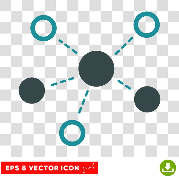 Enlaces virtuales Eps Vector Icono — Vector de stock