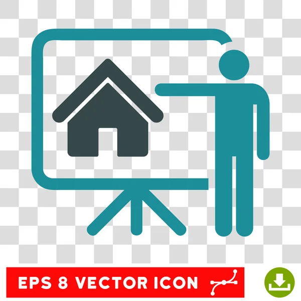 Realtor Eps Vector Ícone — Vetor de Stock