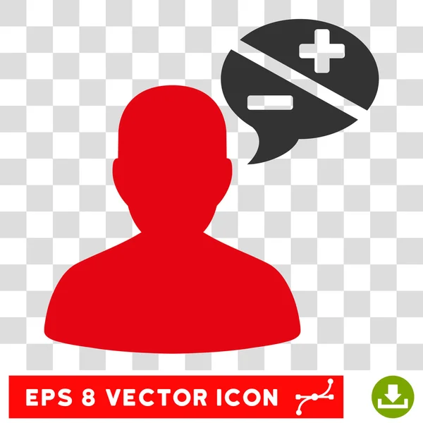 Person Argumente Ballon eps Vektor-Symbol — Stockvektor