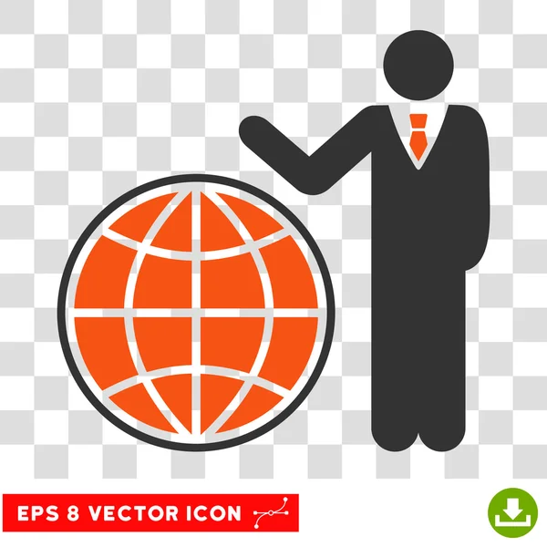 Ícone vetorial Eps planetário — Vetor de Stock