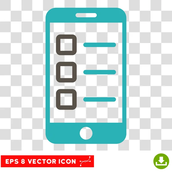 Mobiles Test eps Vektor-Symbol — Stockvektor