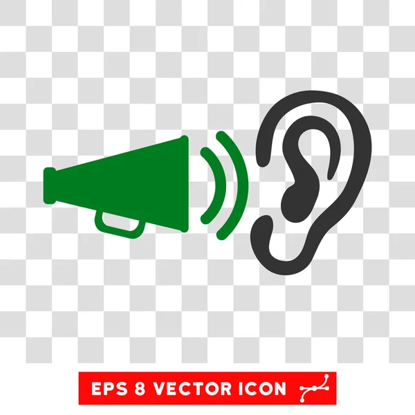 Listen Advertisement Megaphone Eps Vector Icon — Stock Vector