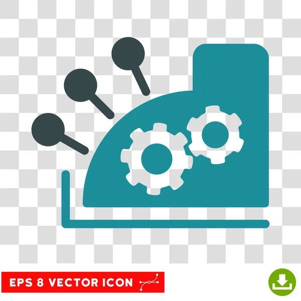 Cash Register Eps Vector Icon — Stock Vector