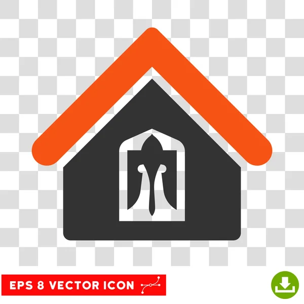 Inicio Eps Vector Icono — Vector de stock