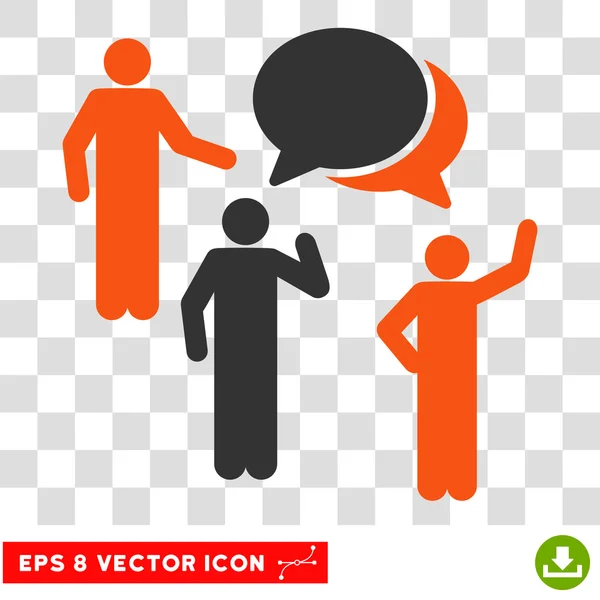 Foro Personas Eps Vector Icono — Vector de stock
