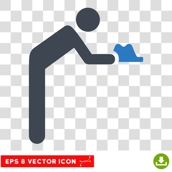 Sirviente Eps Vector Icono — Vector de stock