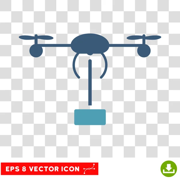 Hubschrauber-Sendung eps Vektor-Symbol — Stockvektor