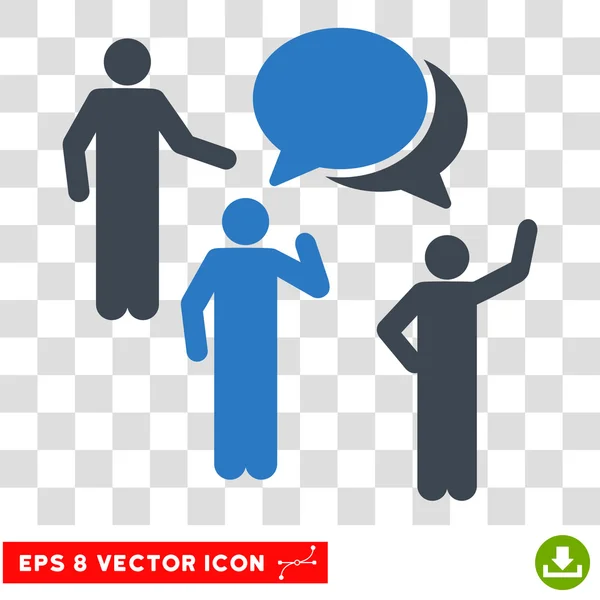 Forum personen eps vector icon — Stockvektor