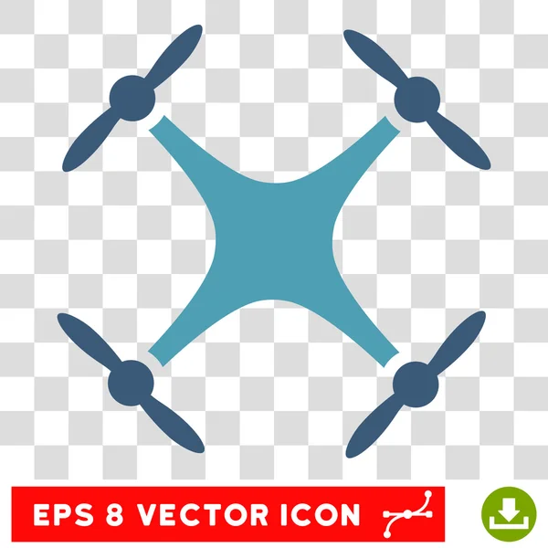 Ícone de vetor Quadcopter Eps — Vetor de Stock