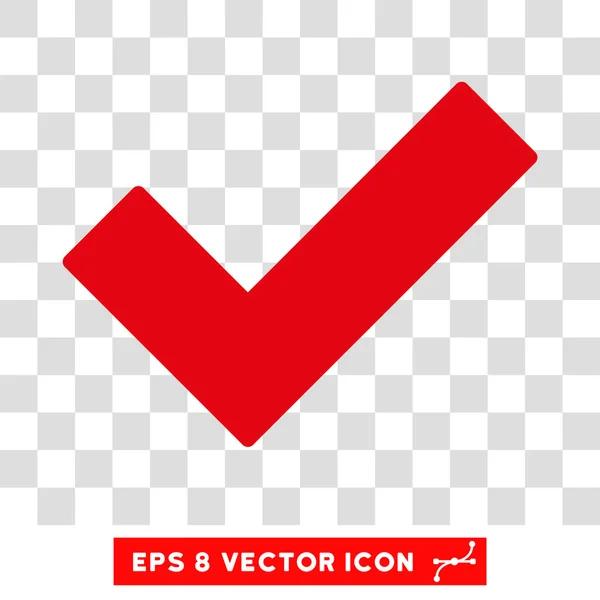 Validação Tick Eps Vector Icon — Vetor de Stock