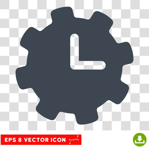 Configurações de tempo Eps Vector Ícone — Vetor de Stock