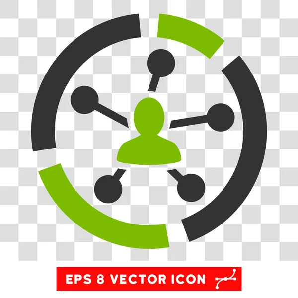 Diagrama de relaciones Eps Vector Icono — Vector de stock