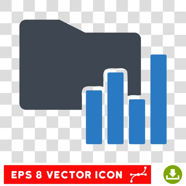 Gráficos Pasta Eps Vector Ícone — Vetor de Stock