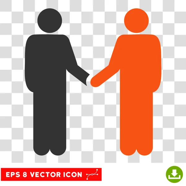 Personen Handschlag eps Vektor-Symbol — Stockvektor