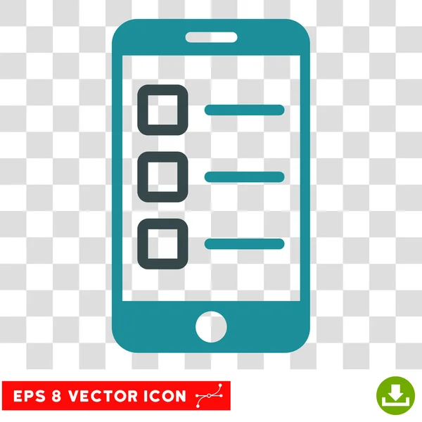 Mobile Test Eps Vector Icon — Stock Vector