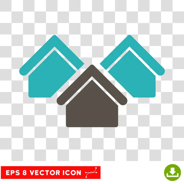 Ícone do vetor de Eps imobiliário — Vetor de Stock