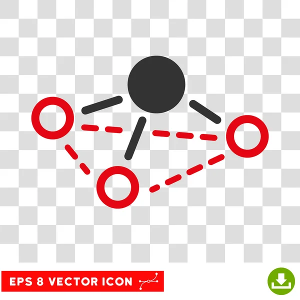 Ícone do vetor de Molecule Eps — Vetor de Stock