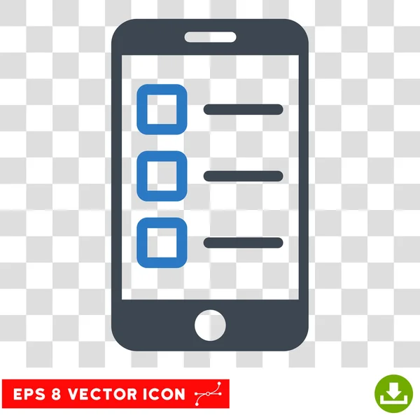 Mobiles Test eps Vektor-Symbol — Stockvektor