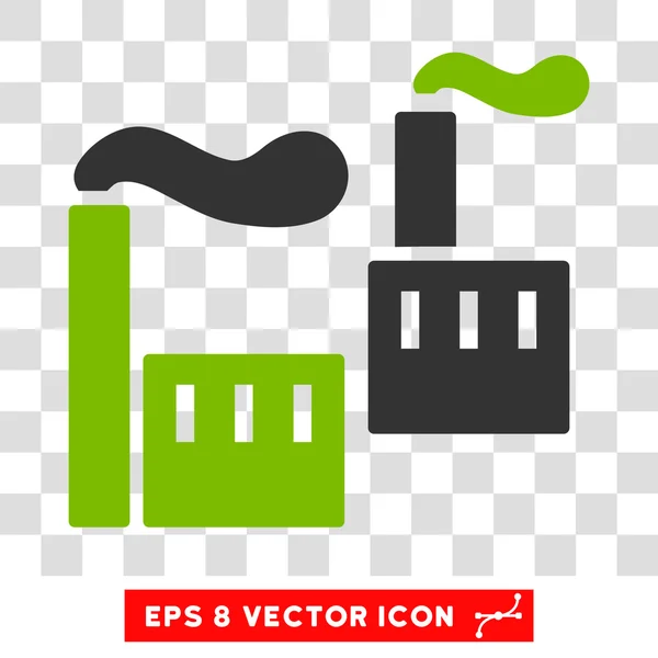 Industrial Plants Eps Vector Icon — Stock Vector